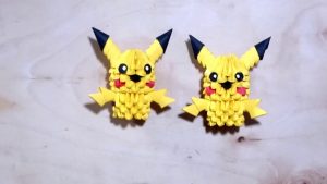 Pikachu Origami 3d Picachu Origami 3d Youtube