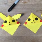 Pikachu Origami Easy Easy Pikachu Bookmark Corner Pokemon Go Origami Youtube