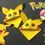 Pikachu Origami Easy Easy Pikachu Bookmark Corner Pokemon Origami Paper Crafts
