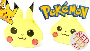 Pikachu Origami Easy Easy Pikachu Craft Pokmon Go Lovers Red Ted Arts Blog