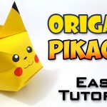 Pikachu Origami Easy Origami Pikachu Easy Tutorial English Version Youtube