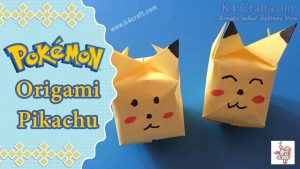 Pikachu Origami Easy Pokemon Go Easy Origami Pikachu Tutorial For Kids K4 Craft