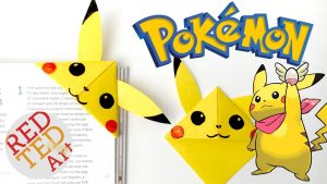 Pikachu Origami Pokemon Easy Pikachu Bookmark Corner Pokemon Go Origami Youtube
