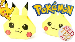 Pikachu Origami Pokemon Easy Pikachu Craft Pokmon Go Lovers Red Ted Arts Blog