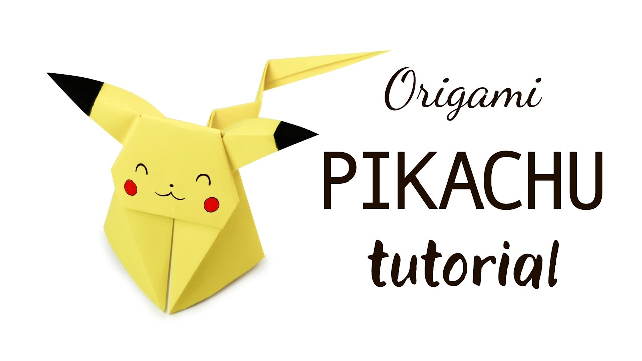 Pikachu Origami Pokemon Origami Pikachu Tutorial Pokemon Diy Paper Kawaii Youtube