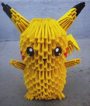 Pikachu Origami Tutorials Origami 25 Pikachu 3d Origami Sophieekard On Deviantart