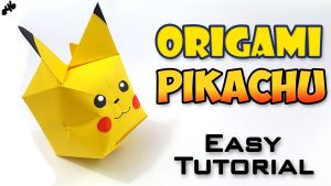 Pikachu Origami Tutorials Origami Pikachu Easy Tutorial English Version Youtube