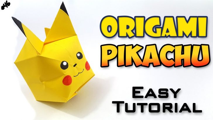 Pikachu Origami Tutorials Origami Pikachu Easy Tutorial English Version ...