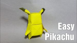 Pikachu Origami Tutorials Paper Pokemon Easy Origami Pikachu Tutorial Diy Henry Phm