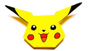 Pikachu Origami Tutorials Pokemon Pikachu Easy Origami Tutorial Youtube