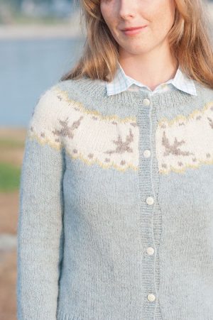 Ravelry Knitting Patterns Sweaters Birdie Fair Isle Cardigan Pattern Hannah Fettig Pinterest