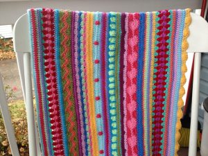 Scrapghan Crochet Afghans Another Vegetarian Mixed Stripe Update 2 Beginning Details