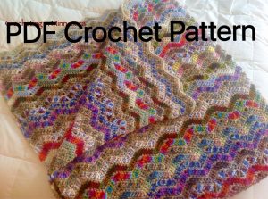 Scrapghan Crochet Afghans Variegated Ripple Scrapghan Afghan Crochet Pattern Crochet Etsy