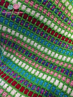 Scrapghan Crochet Free Pattern Scrap Boxy Neon Afghan A Scrap Yarn Project Bobbles Baubles