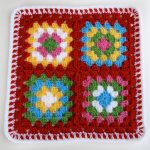 Scrapghan Crochet Granny Squares Christmas Afghans Scrapghan Block