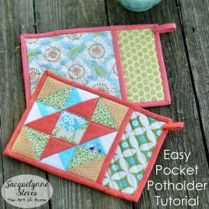 Sew Potholders Free Pattern Pocket Potholder Tutorial Jacquelynne Steves