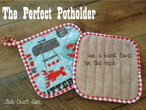 Sew Potholders Tutorials The Perfect Potholder Fathers Day Tutorial