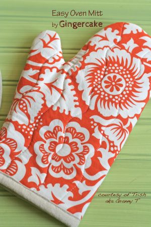 Sew Potholders Tutorials Tutorial Oven Mitt Found In A Box Of Gifted Fabrics Gingercake