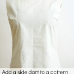 Sewing Darts In A Shirt Add Side Dart To Fix Gaping Armhole