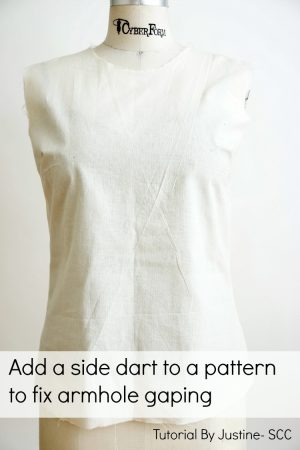 Sewing Darts In A Shirt Add Side Dart To Fix Gaping Armhole