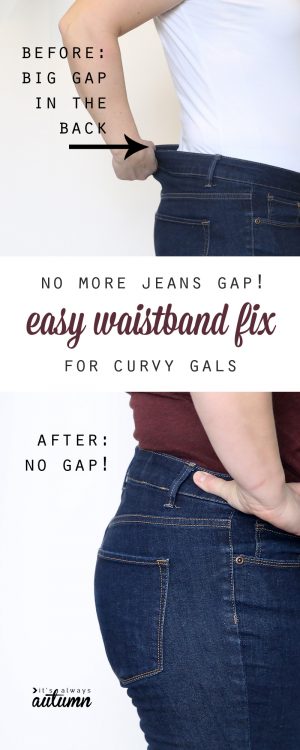 Sewing Darts In Jeans How To Fix Your Jeans Waistband No More Jeans Gap Its Always