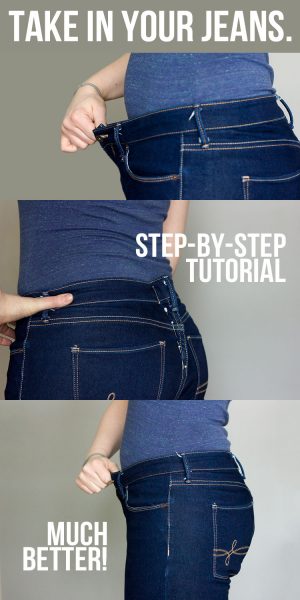 Sewing Darts In Jeans How To Take In A Jeans Waist The Sewing Rabbit