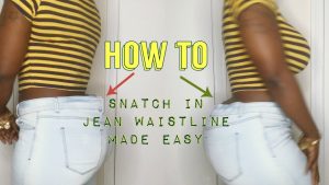 Sewing Darts In Jeans Snatch In The Waistline Of Your Jeans No Sewing Machine Needed