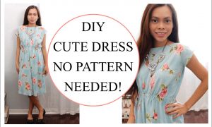 Sewing Patterns For Beginners How To Sew Dress Without Pattern Sewing Project For Beginners Youtube