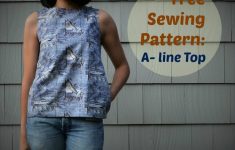 Sewing Patterns Free Free Sewing Pattern A Line Top 1024x840 On The Cutting Floor