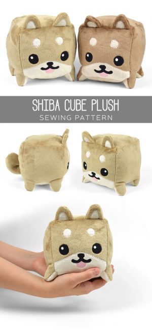 Sewing Plushies Diy Free Pattern Download For This Cute Cube Plush Softie Aaaah Sew