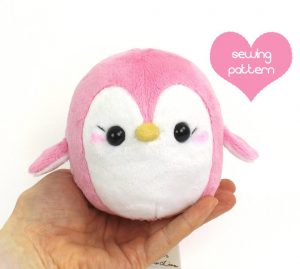 Sewing Plushies Diy Pdf Sewing Pattern Penguin Stuffed Animal Easy Kawaii Cute Etsy