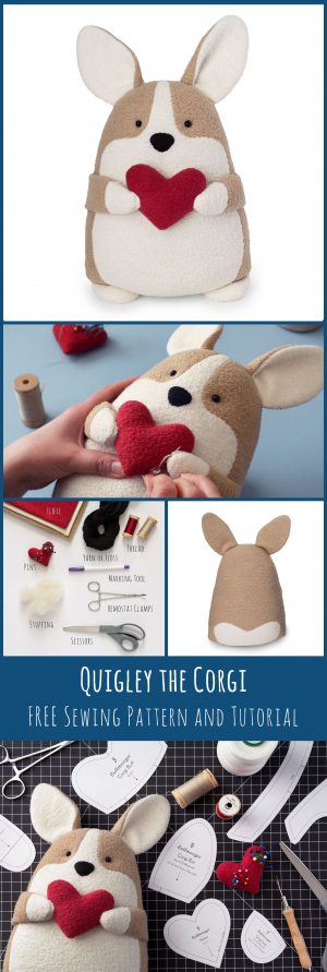 Sewing Plushies Diy Quigley The Corgi Free Sewing Pattern And Tutorial Softies From