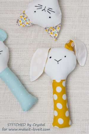 Sewing Plushies Diy Sew A Plush Rattle For Ba A Bunny Cat Mouse Make It And