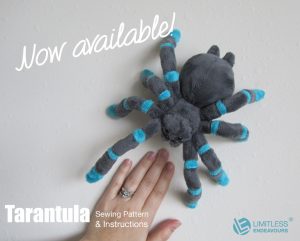 Sewing Plushies Diy Tarantula Plush Sewing Pattern Available Limitlessendeavours On