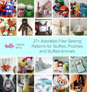 Sewing Plushies Free Pattern 27 Adorable Sewing Patterns For Stuffies Plushies Stuffed Animals
