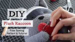 Sewing Plushies Free Pattern Diy Plush Raccoonfree Raccoon Sewing Pattern Youtube