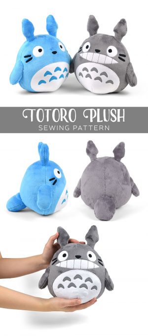Sewing Plushies Free Pattern Free Pattern Friday Totoro Plush Studio Ghibli Pinterest