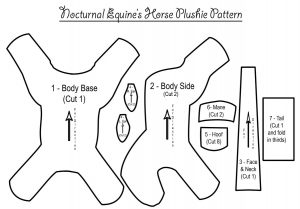 Sewing Plushies Free Pattern Horse Plushie Pattern Nocturnalequine On Deviantart