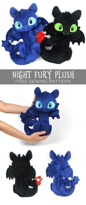 Sewing Plushies Tutorials Free Sewing Tutorial Make Your Own Cuddly Version Of A Night Fury