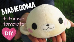 Sewing Plushies Tutorials How To Sew Cute Mamegoma Kawaii Plush Toy Diy Template Youtube