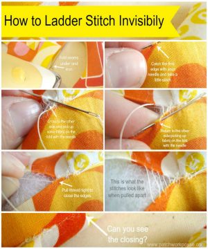 Sewing Plushies Tutorials Ladder Stitch For Closing Dolls Plushies