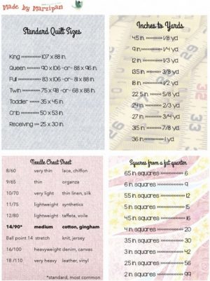 Sewing Printables Cheat Sheets 13 Sewing Cheat Sheets That Will Save You Hours Quilting