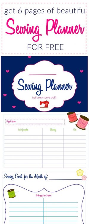 Sewing Printables Free Free Printable Sewing Planner