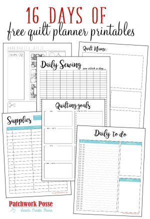 Sewing Printables Free Quilt Planner Printables