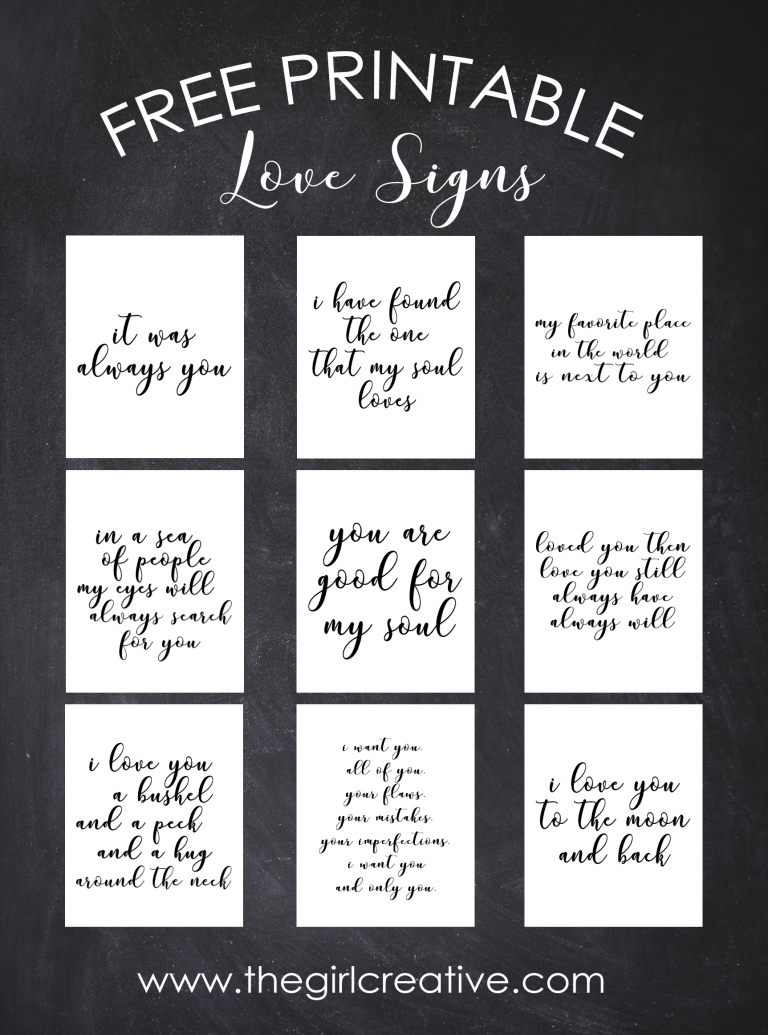Sewing Printables Free Signs Free Printable Love Signs Crafting Chicks Community Board
