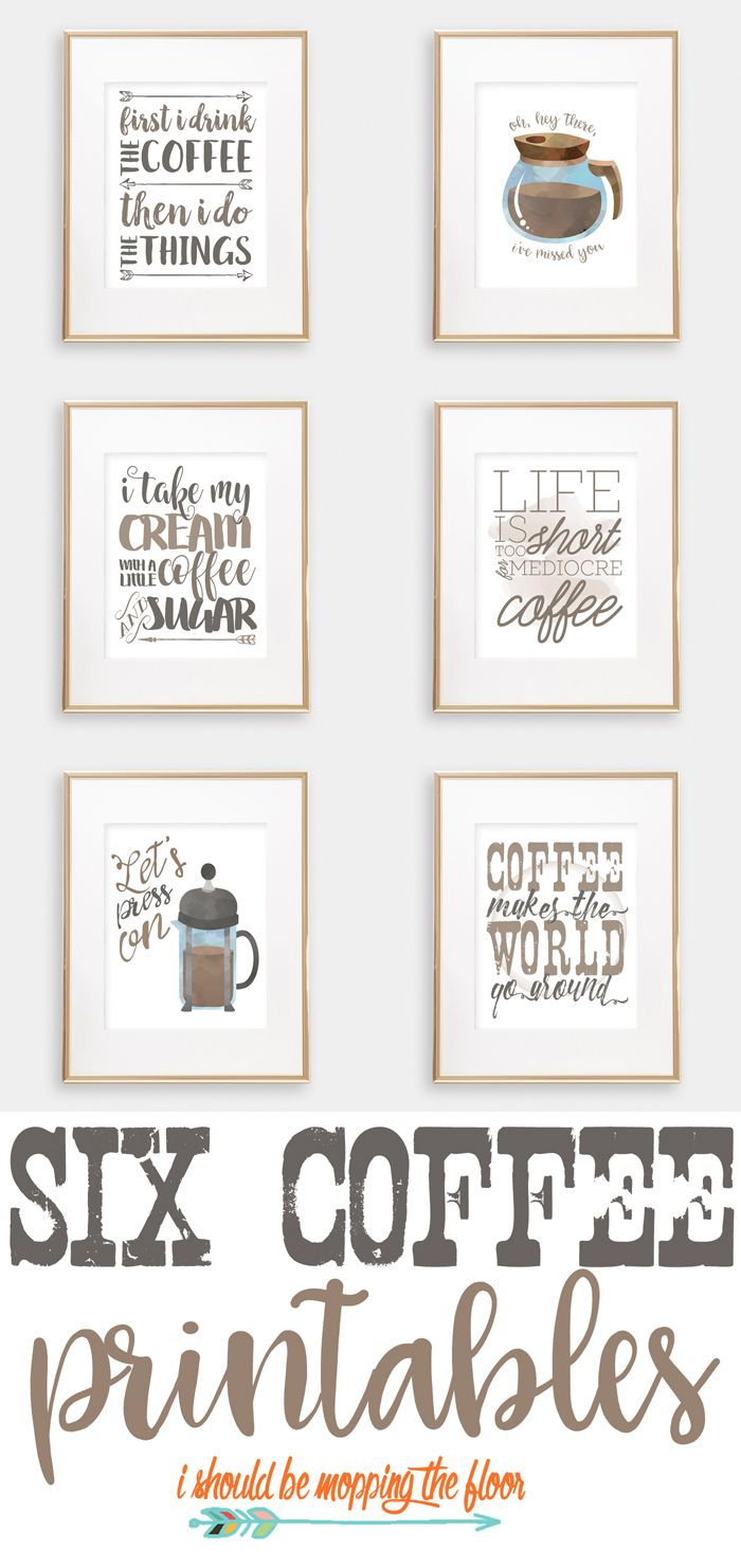 Sewing Printables Free Signs Six Coffee Printables Printables Pinterest Coffee Coffee Bar