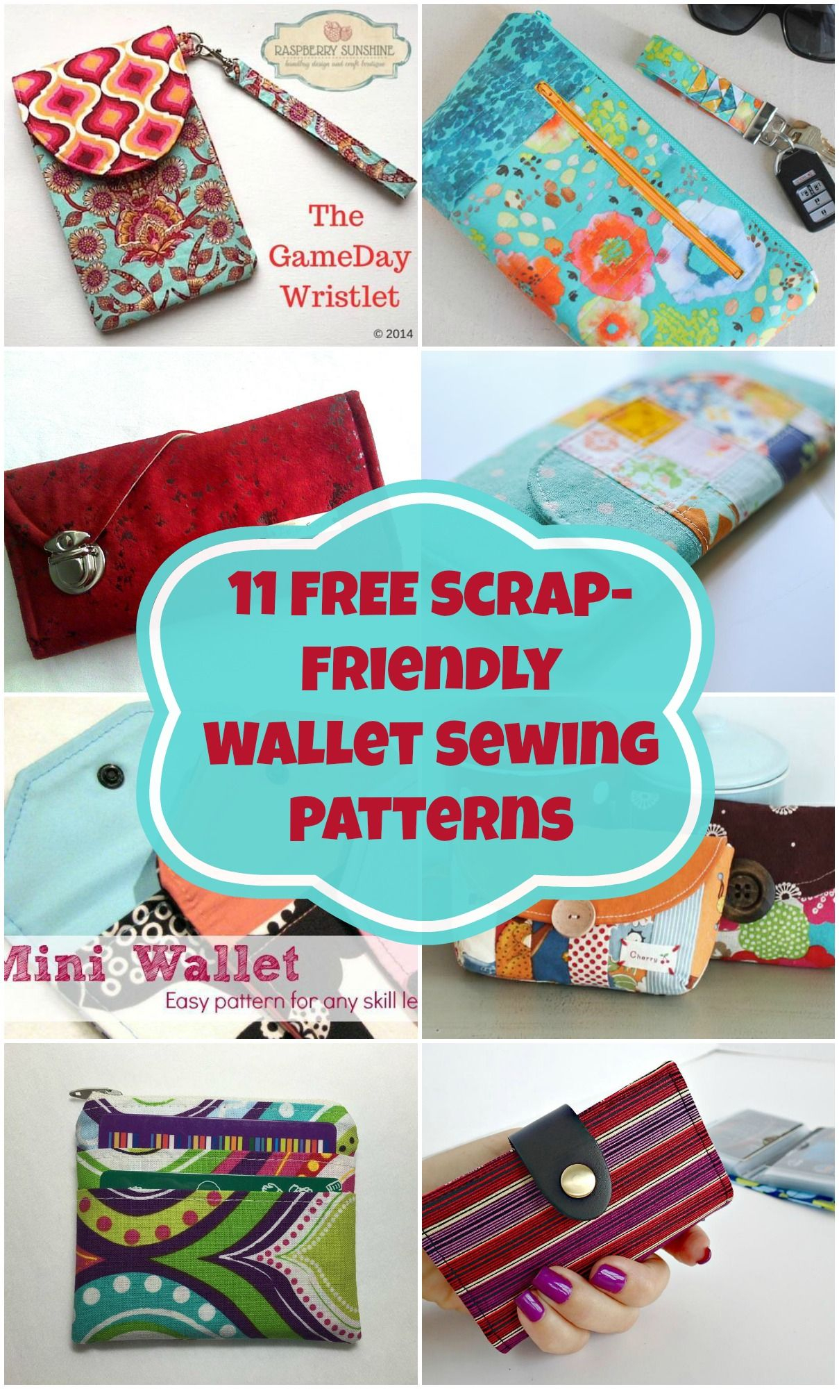 Sewing Scrap Projects Free Pattern 11 Free Wallet Sewing Patterns All Scrap Friendly Easy To Sew With