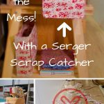 Sewing Scrap Projects Free Pattern Make An Easy Serger Scrap Catcher To Stop Sewing Room Mess A