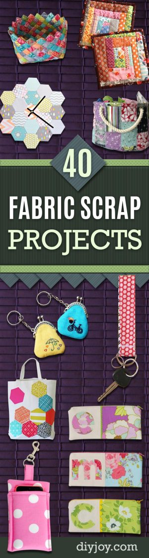 Sewing Scrap Projects How To Make 49 Crafty Ideas For Leftover Fabric Scraps