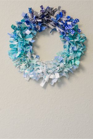 Sewing Scrap Projects Leftover Fabric Ombre Rag Wreath Hey Lets Make Stuff
